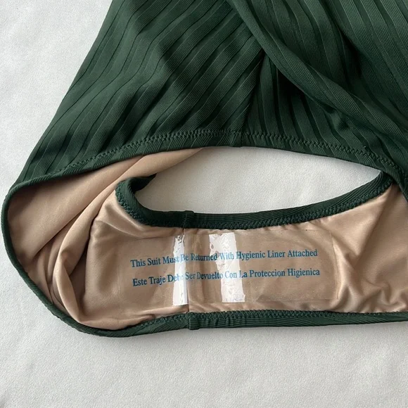 NWOT SHADE & SHORE ONE PIECE SWIMSUIT Sz M - Picture 5 of 12